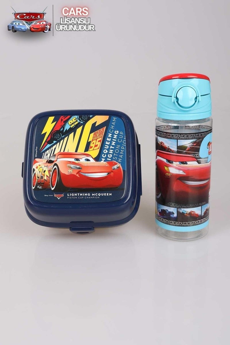 Arabalar Cars Licensed Cars Tritan Flask 500 ml and 2 Layer Lunch Box Set - Image 1