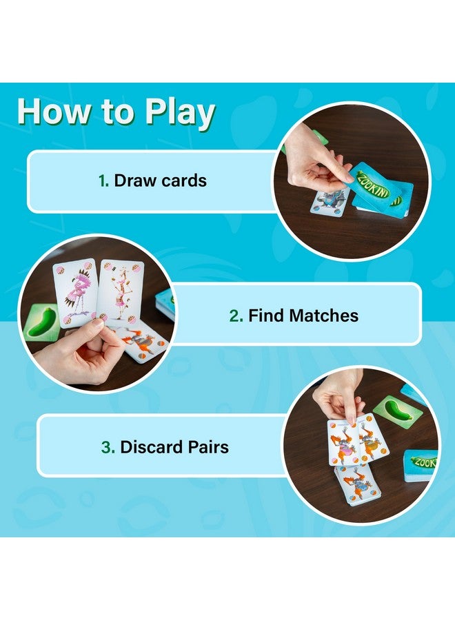 Piatnik Zookini - Wacky Animal Card Game for 2-6 Players - Match Colors, Animals & Bikinis - Fast-Paced Family Fun Game for Kids and Adults Ages 8+ - Image 3