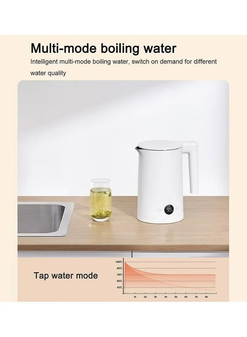 Xiaomi Mijia Constant Temperature Electric Kettle 3 Pro: With temperature display, 1800W high power, 316 stainless steel material, 2-liter capacity, white - Image 3