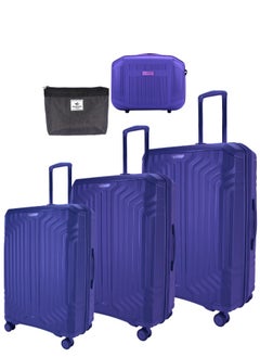 SONADA Sonada Unbreakable Luggage Unisex ,Double Zipper ,Expandable, TSA Lock With 4 Double Silent Wheels Set of 4 (Black)  - Image 1