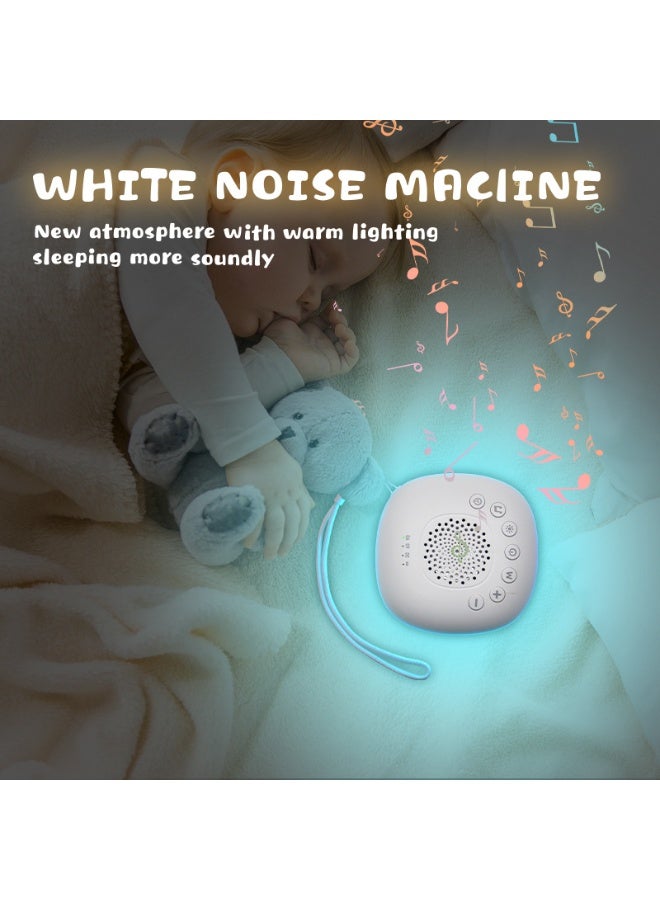 beteno Portable White Noise Sleep Aid for Babies Cry Soother Baby Calming Machine Music Night Light - Image 3