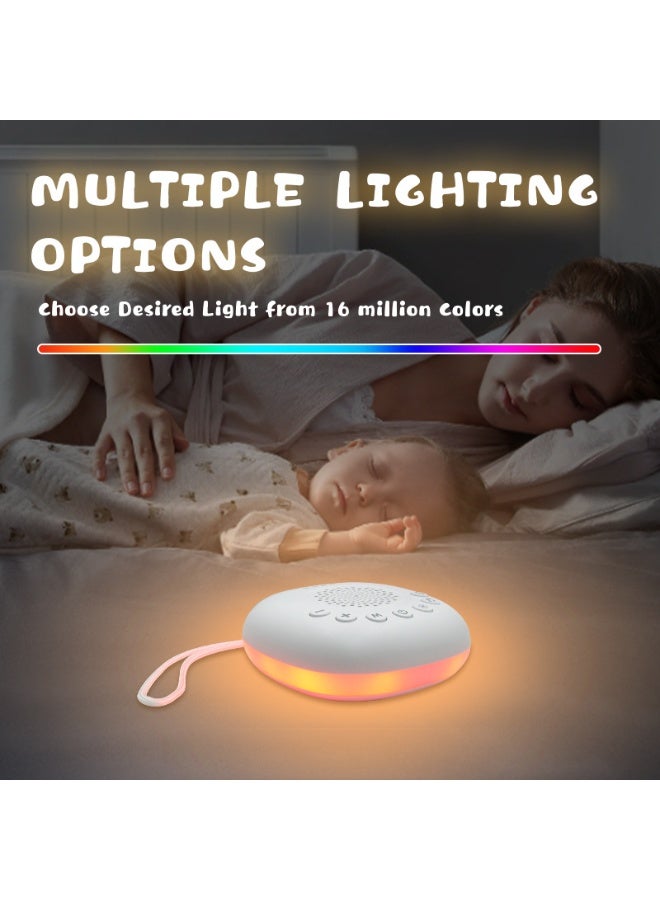 beteno Portable White Noise Sleep Aid for Babies Cry Soother Baby Calming Machine Music Night Light - Image 4
