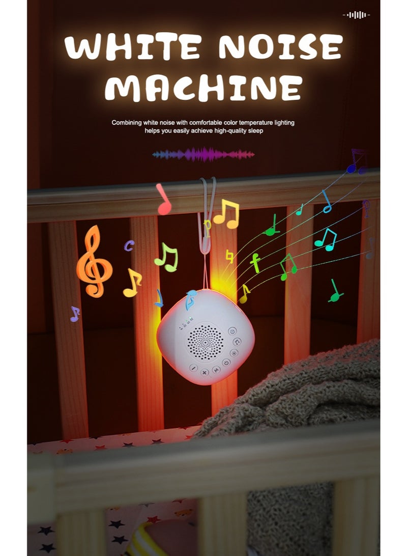 beteno Portable White Noise Sleep Aid for Babies Cry Soother Baby Calming Machine Music Night Light - Image 5