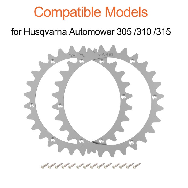 طقم مسامير مقاومة للانزلاق مع أشواك لـ Husqvarna Automower 305 310 315 إكسسوارات جزازة العشب لتحسين الثبات 14 برغي - Image 3