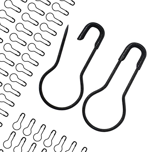 Renashed Clothing Tag Pins Bulb Pin Metal Gourd Pin DIY Home Accessories Safety Pins Bulb Pin (Blcak) - Image 1