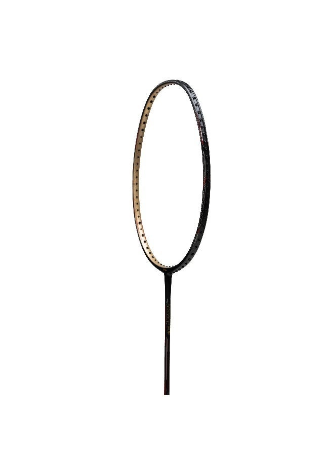 Li-Ning Li_Ning Super Series SS100 Carbon Graphite Badminton Strung Badminton Racket with Full Racket Cover (Black/Gold) - Premium Badminton Racquets for Performance, Durability and Everyday Use - Image 4