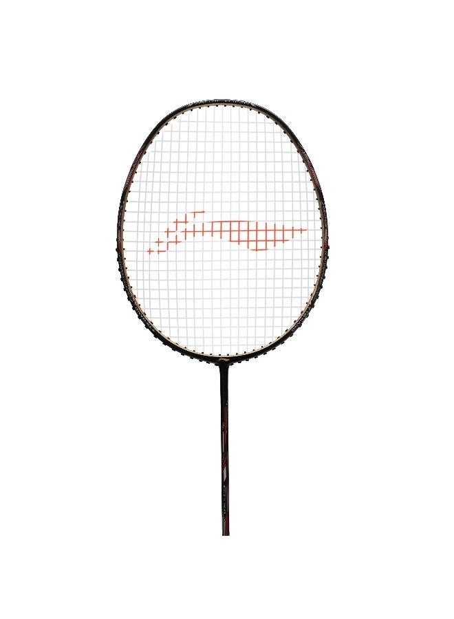 Li-Ning Li_Ning Super Series SS100 Carbon Graphite Badminton Strung Badminton Racket with Full Racket Cover (Black/Gold) - Premium Badminton Racquets for Performance, Durability and Everyday Use - Image 2
