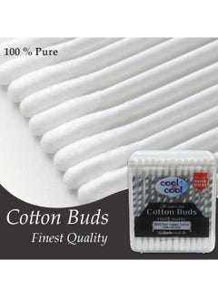 Cool & Cool Cool & Cool Paper Ear Buds - 50's - Black - Round Thick Tips,Cotton Swabs,100% Cotton,Double Tipped,Hygienic,Gentle & Safe Swabs for Ears  - Image 5