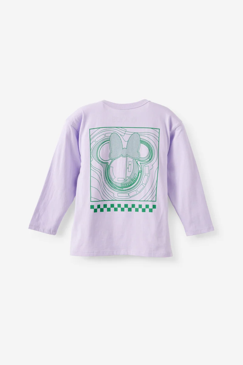 Cotton On Mickey & Minnie Disney Long Sleeve Drop Shoulder Top