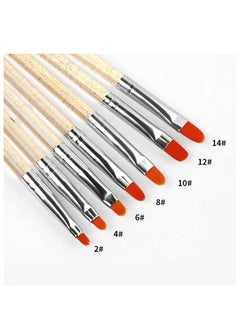 Remy Belle 7PCS Nail Art UV Gel Brush Set Acrylic Nail Brushes Extension Gel Builder Brush Nail Painting Pen for Home Salon Use  - Image 4