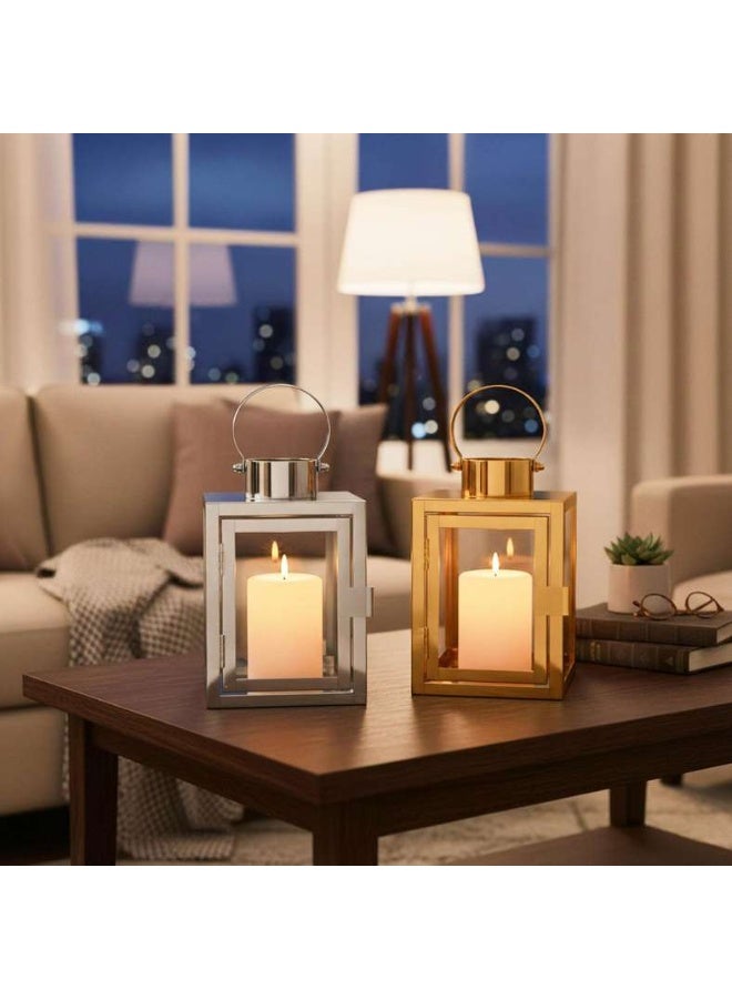 Pan Home فانوس معدني حديث - فضي - Image 4