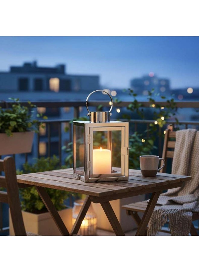 Pan Home فانوس معدني حديث - فضي - Image 1