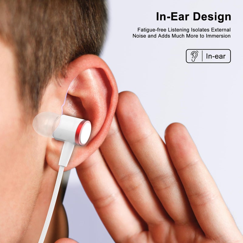 AMVR Noise-Isolating in-Ear Headphones Compatible with Meta Quest 3 - VR Accessories Low Bass Earphones with Custom Silicone Earplugs and Strap Holder | Enhance 360-Degree Surround Sound - Image 4