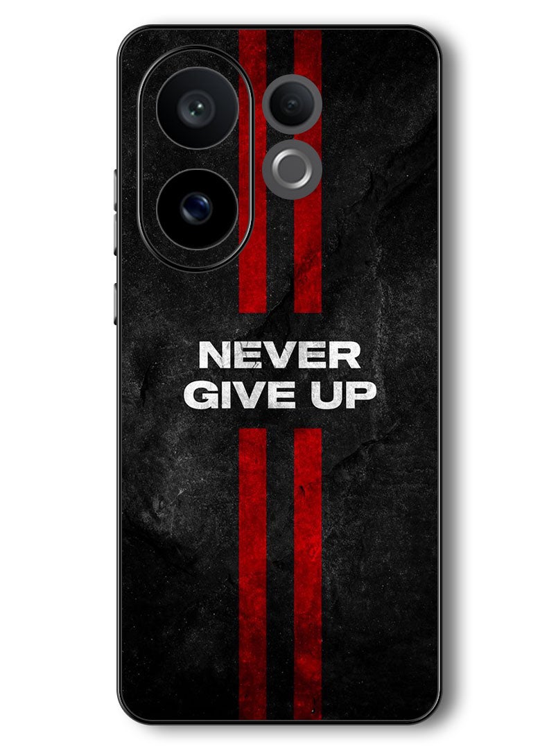 Theodor Case Compatible with Vivo V60 6.77 Inch Protection Shockproof Bumper Cover Never Give up stripes - Image 1