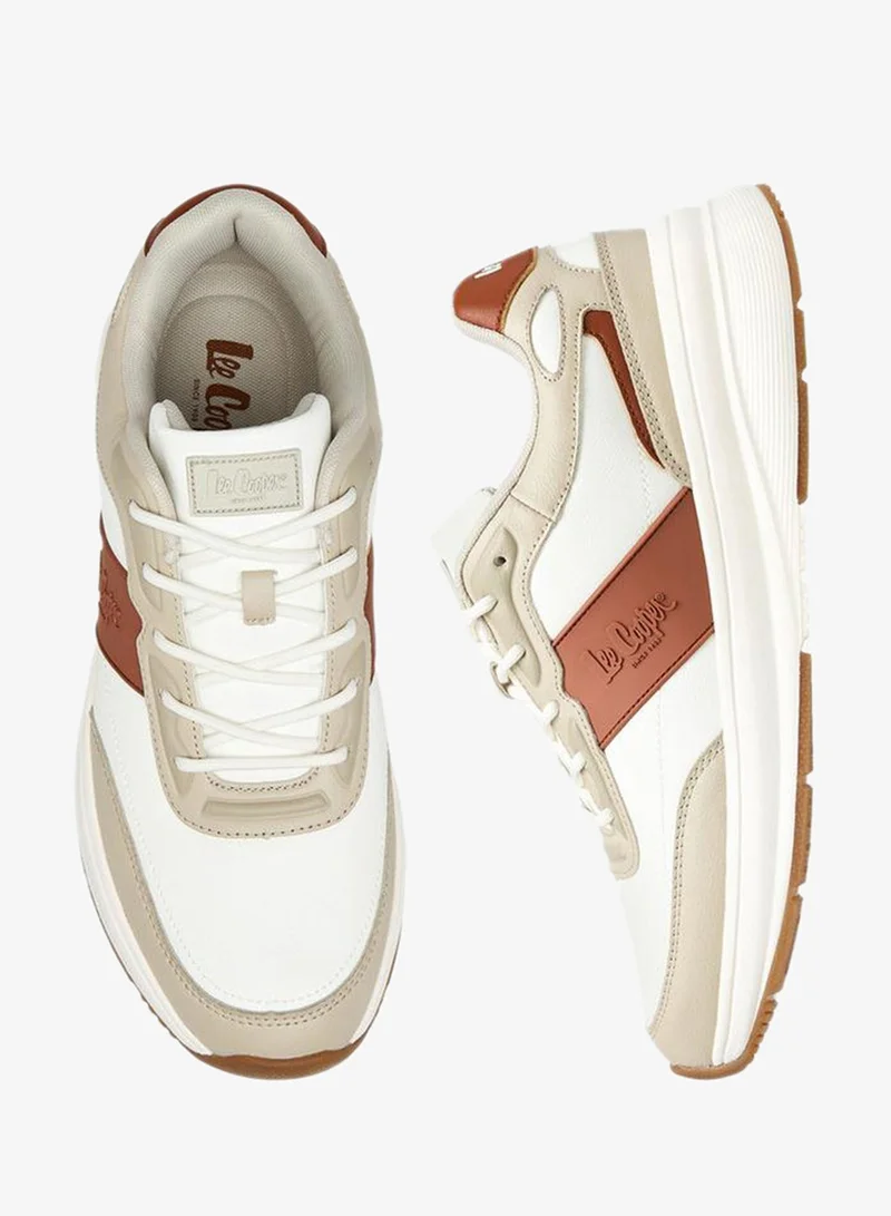 Lee Cooper BEIGE Men's Lace-Up Sneakers for Men | Best Price UAE