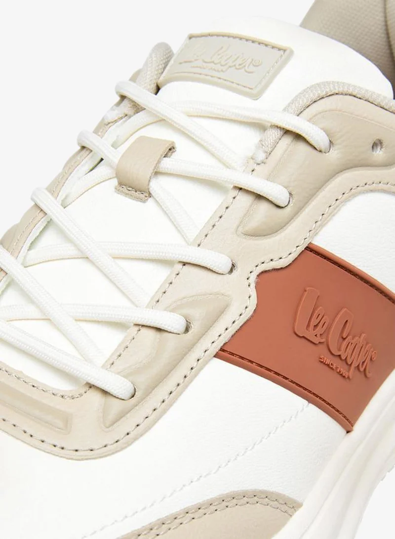 Lee Cooper BEIGE Men's Lace-Up Sneakers for Men | Best Price UAE