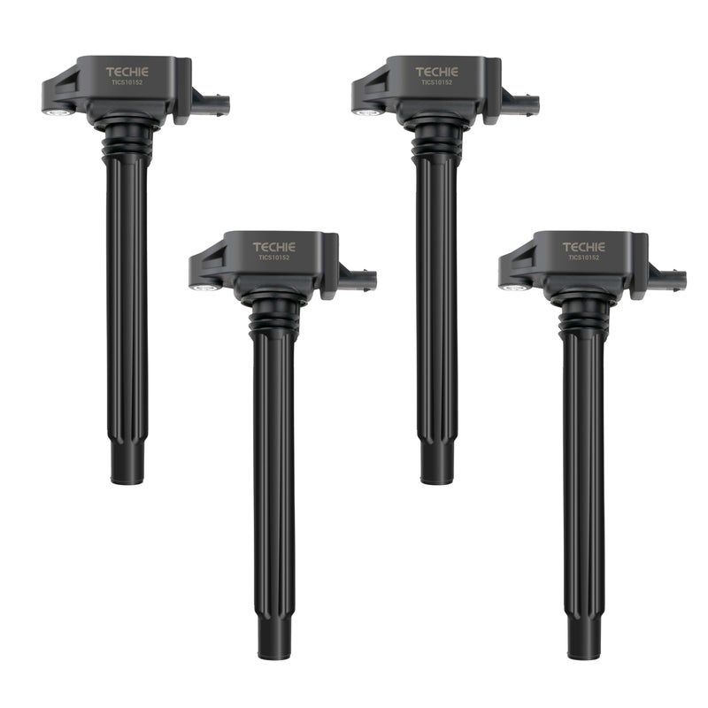 TECHIE 4PCS Ignition Coil Pack UF754 Replacement for L4 24 20152021 Jeep Renegade Cherokee Compass Ram ProMaster 20132016 Dodge Dart 20162018 Fiat 500X ReplaceUF751 UF754