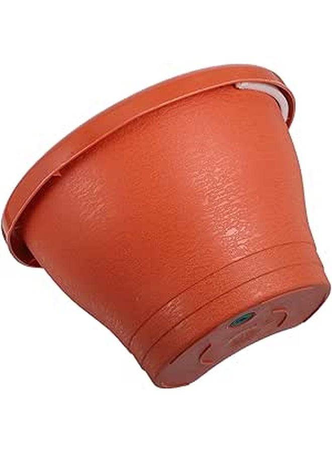 Brown Wall Mounted Planter 250mm Thickened Flower Pot For Indoor Outdoor Balcony Living Room - Image 1
