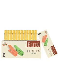 SINCO Sinco Elita Plastic Cloth Clips Pegs Multicolor - (12 Pieces)  - Image 2