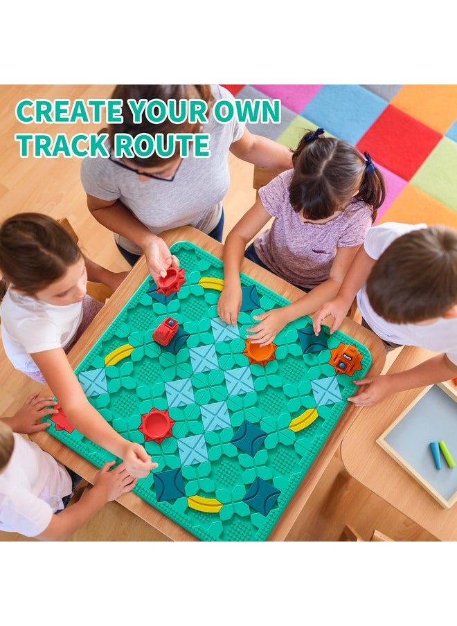 burgkidz - Logical Road Builder Games, Stem Family Board Game, Large Educational Smart Brain Teasers Puzzles Toys, Preschool Learning Early Montessori Birthday Gifts For Kids Boys Girls Age 4-8 Year Old - Image 1