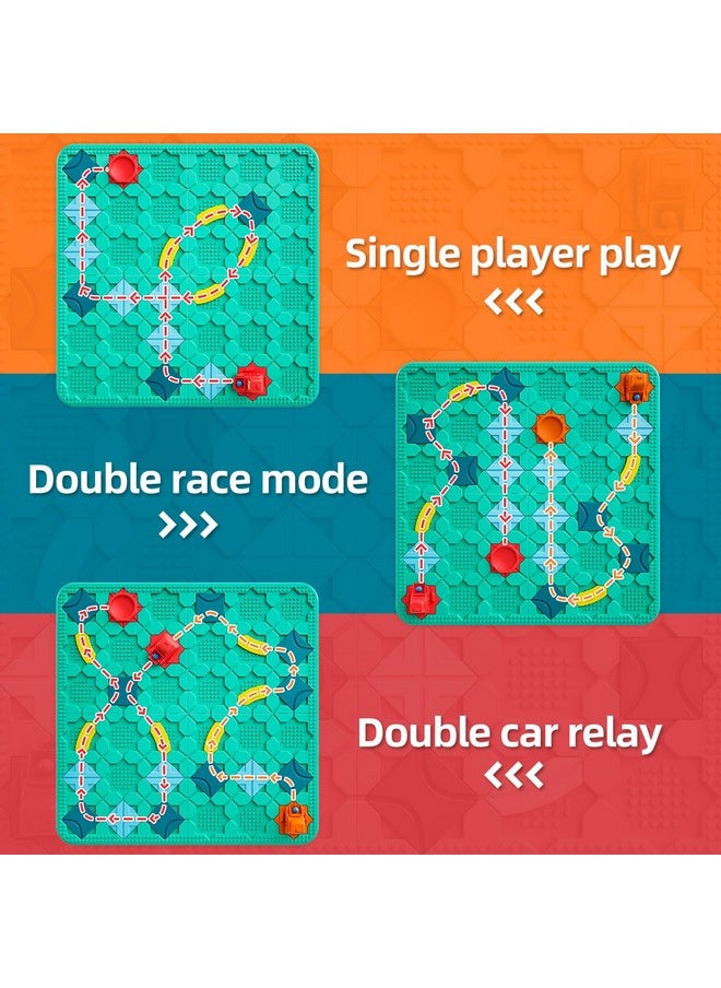 burgkidz - Logical Road Builder Games, Stem Family Board Game, Large Educational Smart Brain Teasers Puzzles Toys, Preschool Learning Early Montessori Birthday Gifts For Kids Boys Girls Age 4-8 Year Old - Image 1