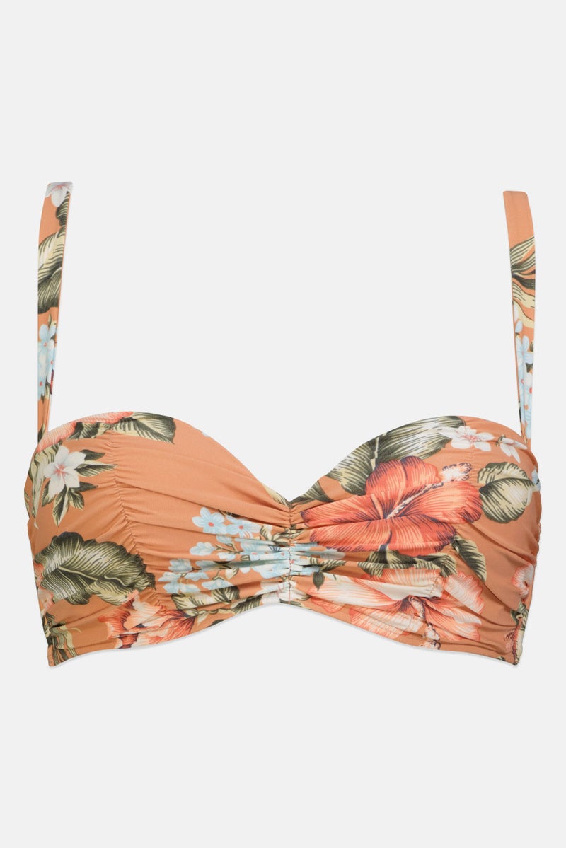 Billabong Women Floral Print Padded Bikini Top, Muticolor - Image 2