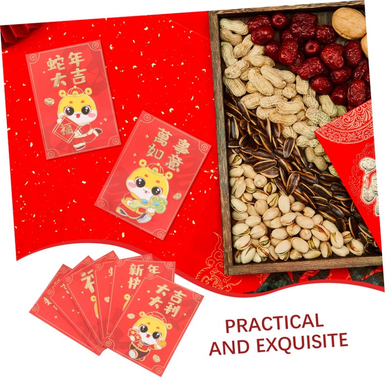 Chinese New Year Red Envelopes 10pcs Cartoon Design Lucky Money Packets For Gifting - Image 4