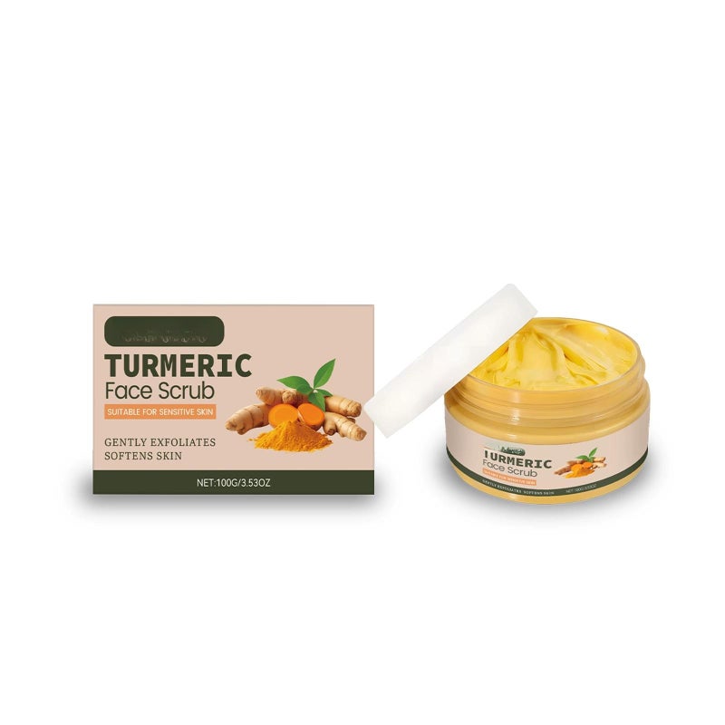 Keratinous facial scrub gently cleanses, softens, nourishes, and moisturizes  yellow - Image 1