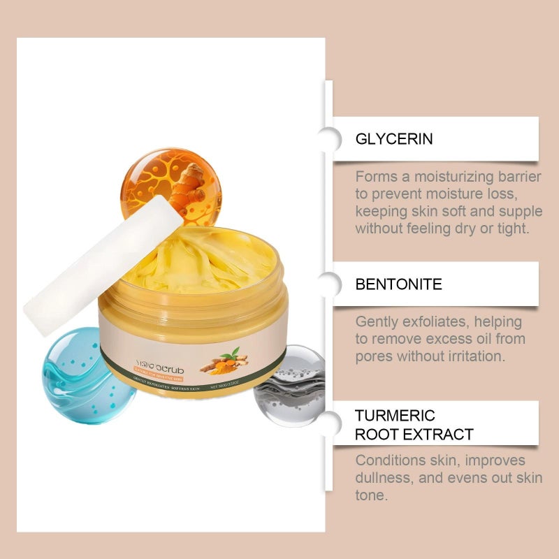 Keratinous facial scrub gently cleanses, softens, nourishes, and moisturizes  yellow - Image 5