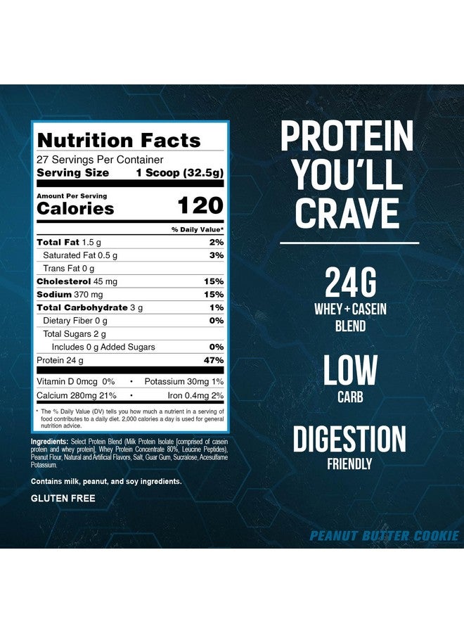 PEScience Select Protein Powder, 27 Serving, 31 oz, Peanut Butter Cookie - Image 2