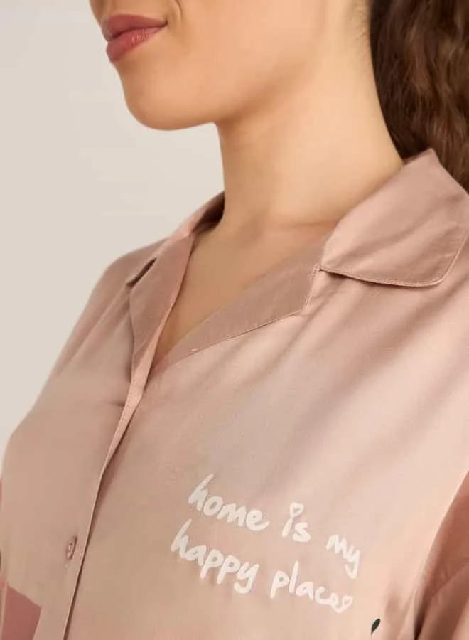 Splash FAV Collared Longsleeve Shirt Dress For Female
