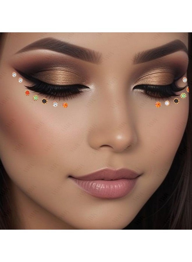 VAMA Multicolour Small Stone Bindis Kumkum Forehead Sticker Bindiya Bindi Booklet For Girls & Women - 252 Diamond Sticker Bindis Book - Image 2