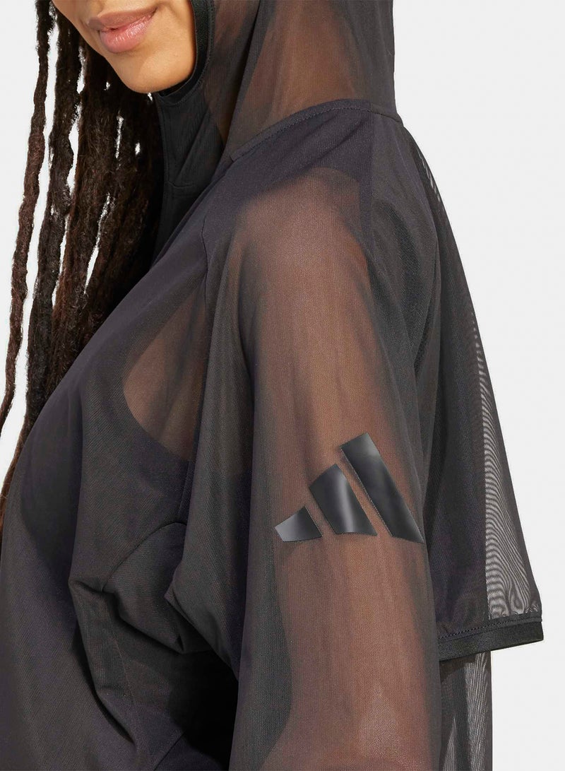 Adidas Soft Lux Mesh Full-Zip Hoodie - Image 5