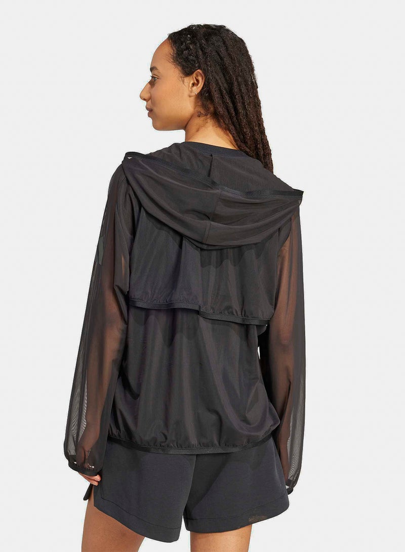 Adidas Soft Lux Mesh Full-Zip Hoodie - Image 2