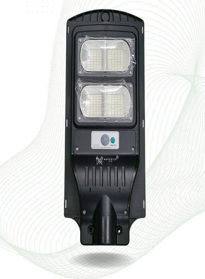 Maverick led 80W Solar LED Street Light Outdoor – Motion Sensor, Dusk to Dawn, Remote Controlled – Waterproof IP65, 256 LEDs, Cool White – No Pole Included – Ideal for Garden, Street, Pathway, Lawn (Pack of 1) - Image 1