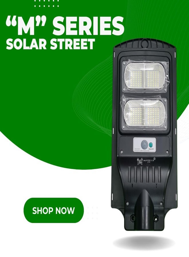 Maverick led 80W Solar LED Street Light Outdoor – Motion Sensor, Dusk to Dawn, Remote Controlled – Waterproof IP65, 256 LEDs, Cool White – No Pole Included – Ideal for Garden, Street, Pathway, Lawn (Pack of 1) - Image 4