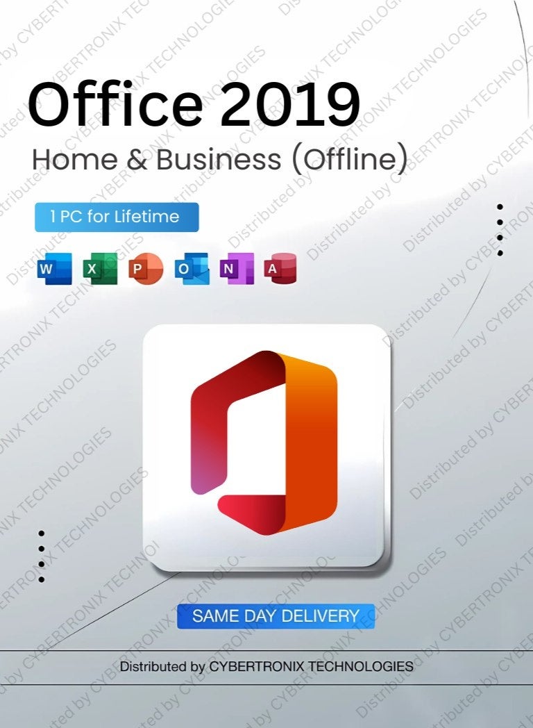 Office 2019 Home & Business ( Offline ) | 1 PC for lifetime | Digital License | SAME DAY DELIVERY