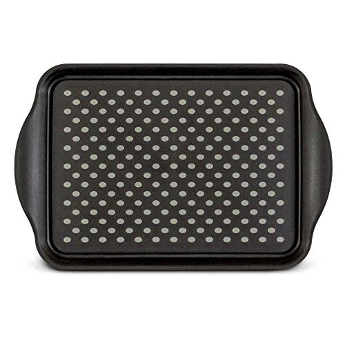Freelance Anti Slip Serving Tray - 44 x 29 cm - Black - Non-Slip Rubber Surface, Break-Resistant - Versatile Anti Skid PP Plastic Kitchen & Dining/Coffee Table Trays for Breakfast/Food/Tea - Image 2
