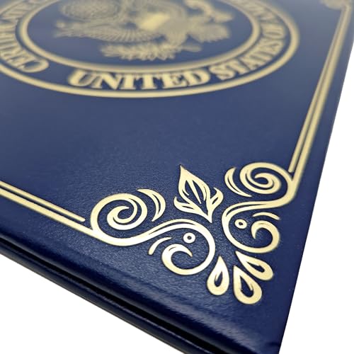 ASVP Shop US Citizenship Certificate Holder – Padded Cover with Gold Seal - Naturalization Gift for New Citizens - Protect Your Certificate of Citizenship - Image 5