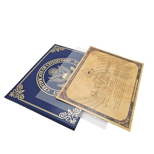 ASVP Shop US Citizenship Certificate Holder – Padded Cover with Gold Seal - Naturalization Gift for New Citizens - Protect Your Certificate of Citizenship - Image 4