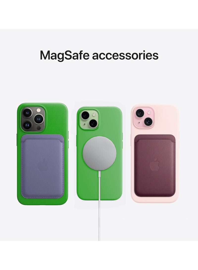 Wtech Soft Liquid Silicone Case Cover With MagSafe For Apple iPhone 15 2023 Neon Green - Image 3