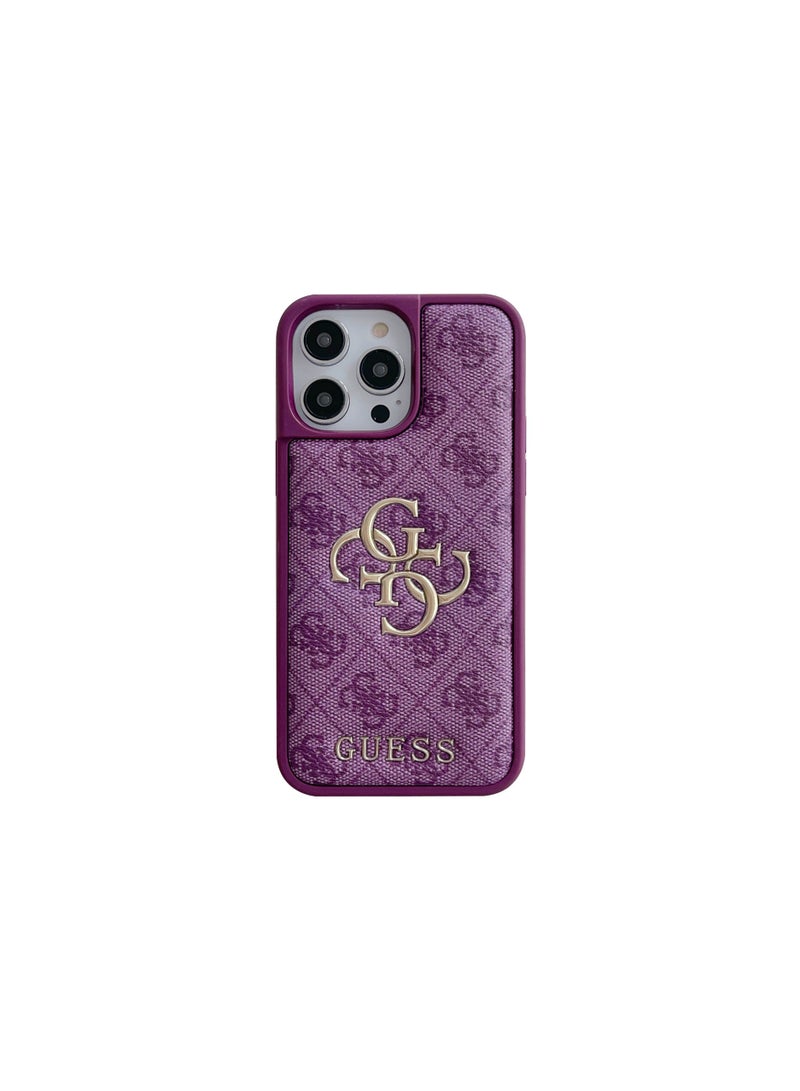 general Compatible iPhone 15 Pro Max Shockproof Case, Shockproof Modern Style, Damage Protection, Durable Material, Luxury Design - Purple - Image 1