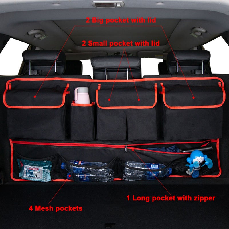 Car Trunk Organizer Car Organizer Car Trunk Tidy Storage Bag Space Saving for SUV Truck - Image 5