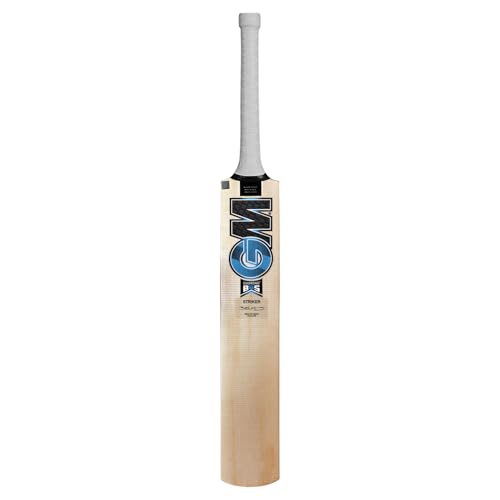 GM Diamond Striker Kashmir Willow Cricket Bat with Cross Weave Tape on the Face, Size-4 - Image 1