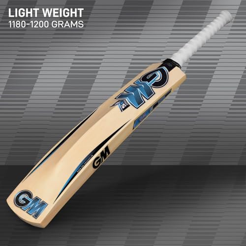 GM Diamond Striker Kashmir Willow Cricket Bat with Cross Weave Tape on the Face, Size-4 - Image 2
