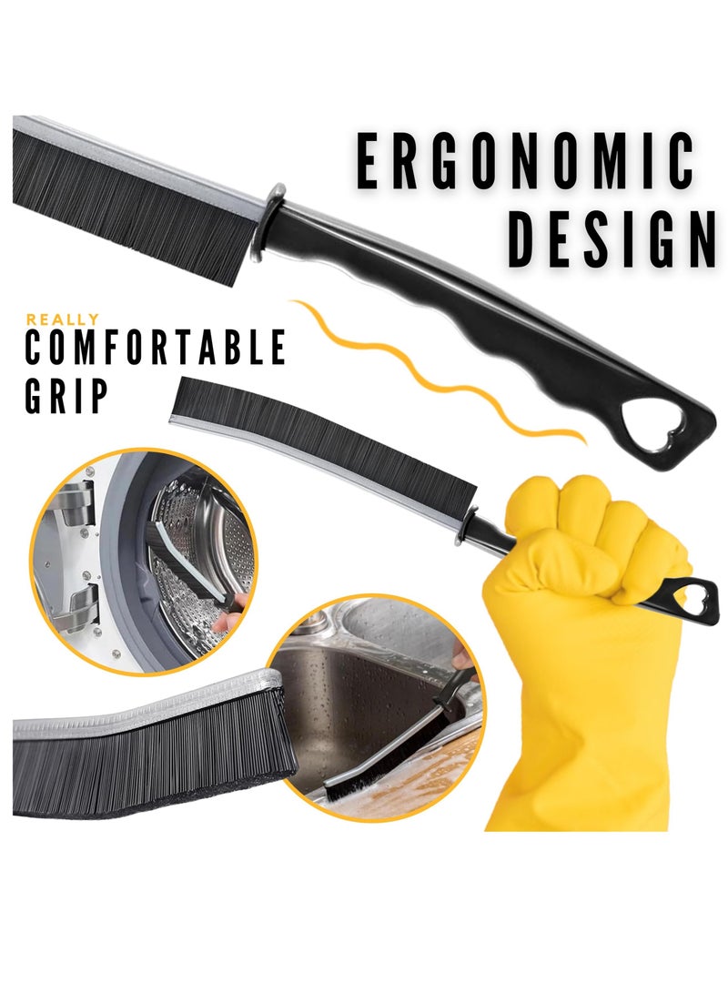 Suntown Hard Bristle Crevice Cleaning Brush, 4 Set Crevice Cleaning Brush, Gap Cleaning Brush, Small Cleaning Brushes for Household Use Bathroom, Kitchen, Corner, Sink, Thin Cleaning Brush - Image 5