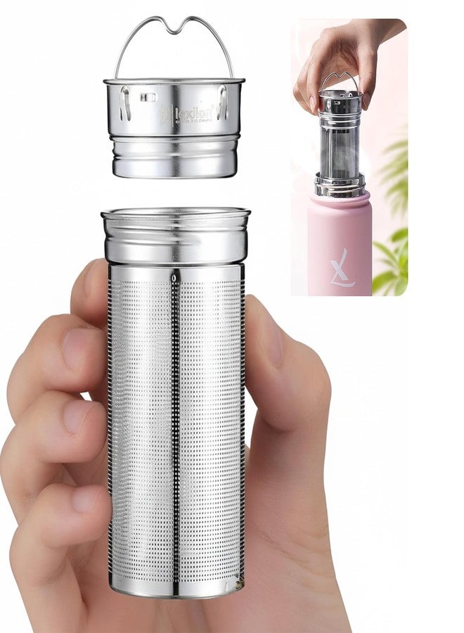 Lexlion Water Bottle Tea Infuser for Loose Leaf Brewing – Reusable & Portable Stainless Steel Filter for Fruit, Coffee, Iced, Herbal, and Black Blends – Round Strainer - Image 1