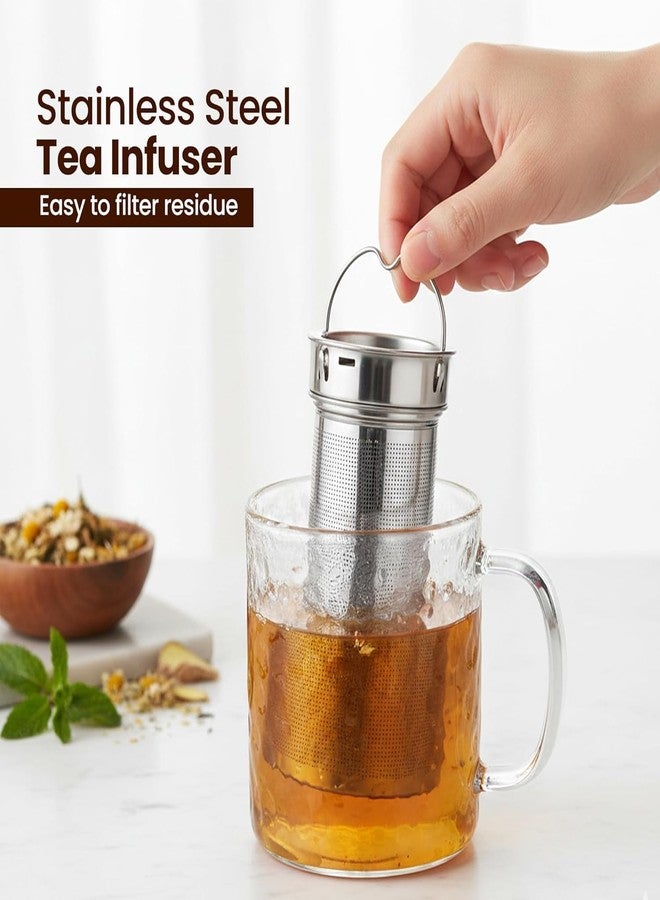 Lexlion Water Bottle Tea Infuser for Loose Leaf Brewing – Reusable & Portable Stainless Steel Filter for Fruit, Coffee, Iced, Herbal, and Black Blends – Round Strainer - Image 2