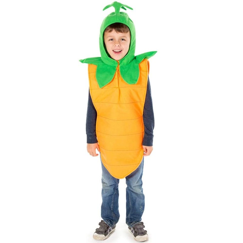 PRETEND TO BEE Carrot Tabard Fancy Dress Costume for Kids, Unisex, 3-7 Years - Image 1