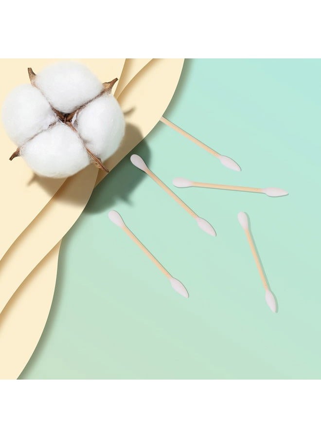 Yoseng Natural Bamboo Cotton Swabs, Eco-Friendly & Biodegradable – Comfortable and Soft,Two Tip Buds –2 Different Cotton Buds–Bamboo Cotton Swabs for Ears Cleaning and Makeup- Zero Plastic (1 Pack of 100) - Image 5
